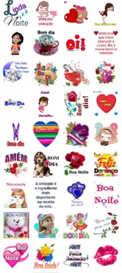 Bom dia e boa noite stickers android App screenshot 3